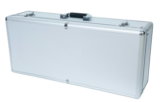 Duża pusta aluminiowa skrzynka blokująca Srebrne aluminiowe duże walizki do przenoszenia Diamentowy panel ABS