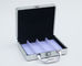 Srebrna aluminiowa walizka transportowa 0,8 kg, wodoodporna aluminiowa walizka transportowa