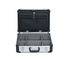 Srebrno-czarna aluminiowa apteczka pierwszej pomocy Aluminiowa walizka lekarska